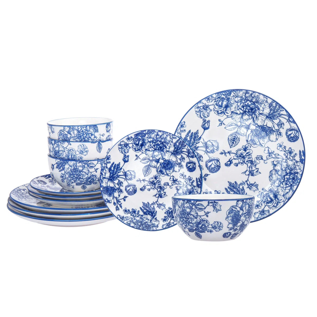 Victoria Godinger 12 Piece Dinnerware Set, Service for 4