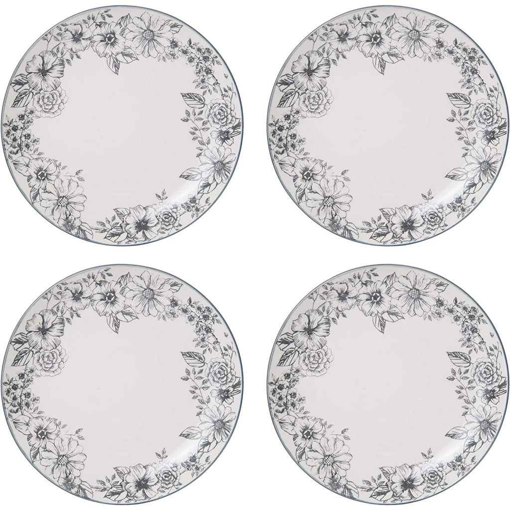 Gabriela Gray 16-Piece Stoneware Dinnerware Set, Service for 4 - ,Gabriela Grey