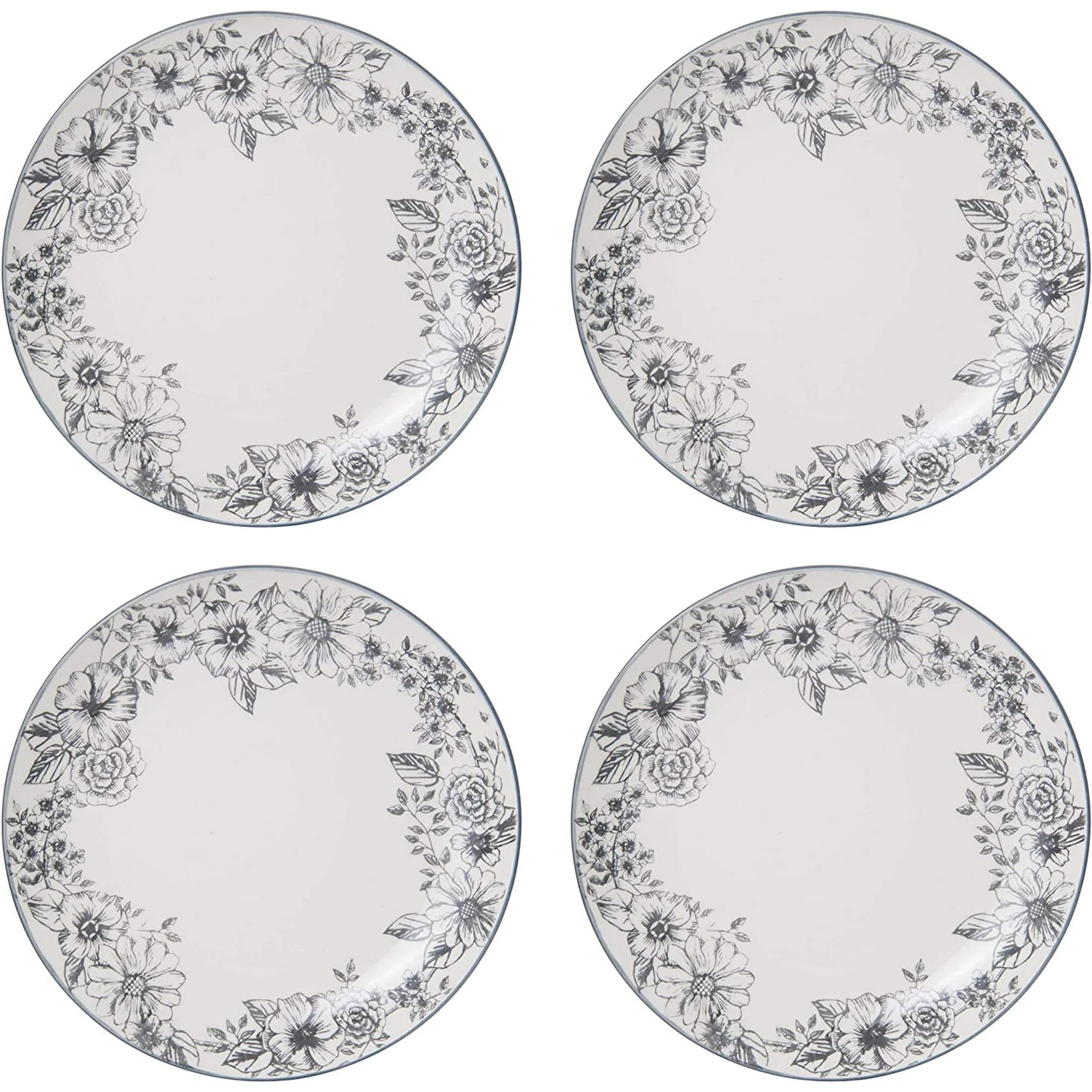 Gabriela Gray 16-Piece Stoneware Dinnerware Set, Service for 4 - ,Gabriela Grey