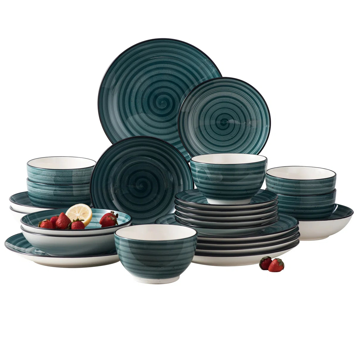 Bonbon 24 Piece Stoneware Dinnerware Set - Service for 6