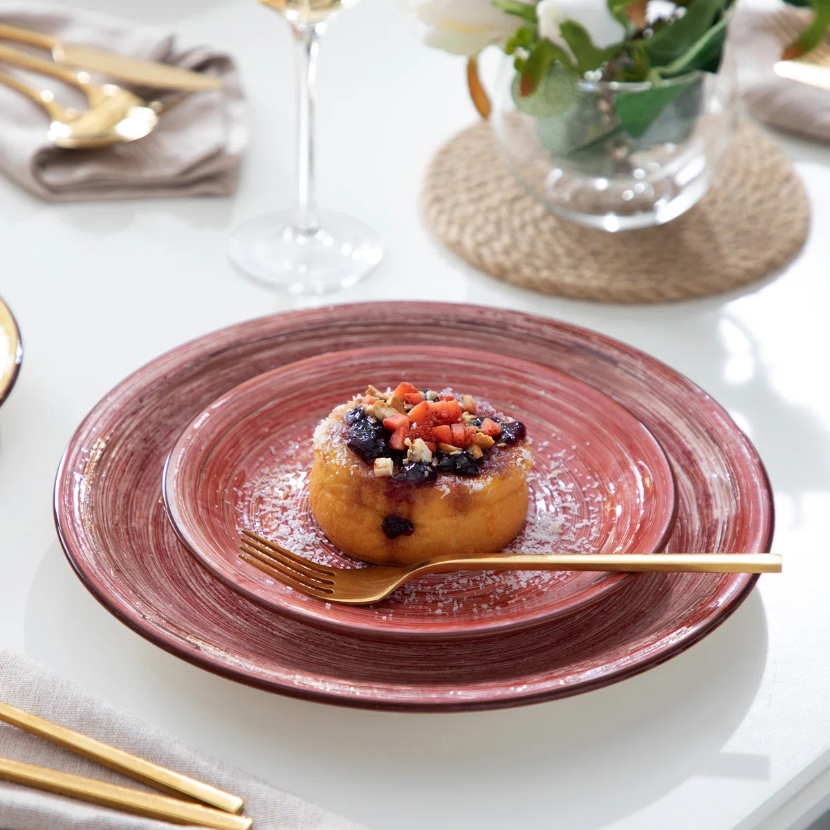 Albero 18 Piece Stoneware Dinnerware Set - Service for 6