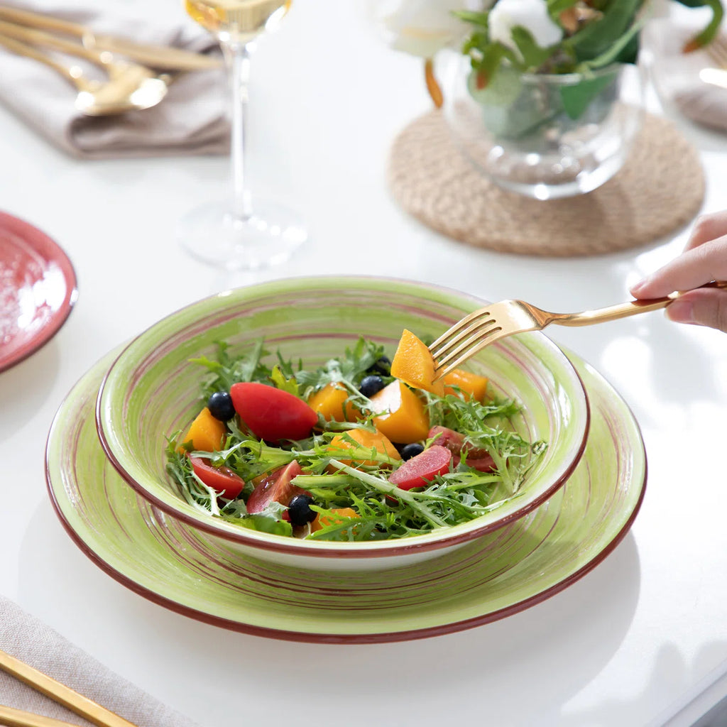 Albero 18 Piece Stoneware Dinnerware Set - Service for 6