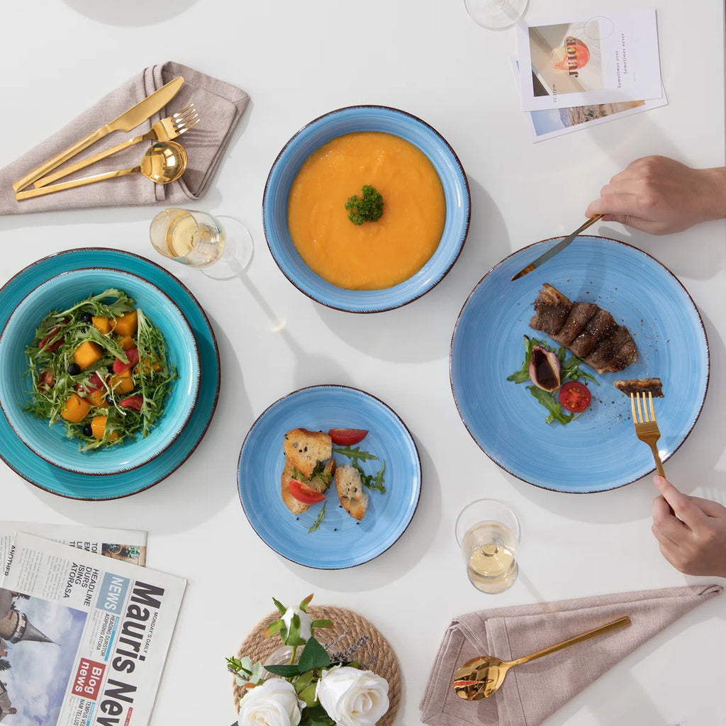 Bonita 18 Piece Stoneware Dinnerware Set - Service for 6