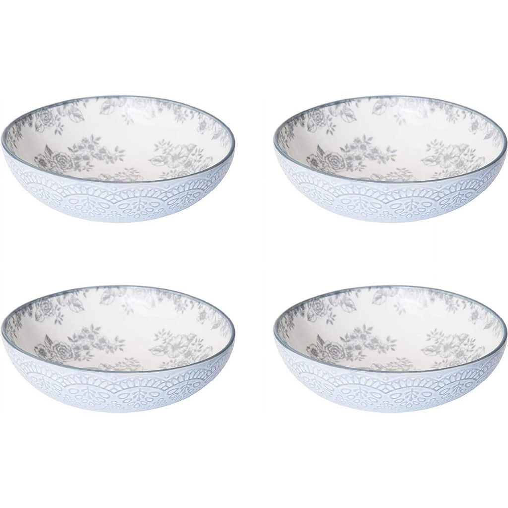 Gabriela Gray 16-Piece Stoneware Dinnerware Set, Service for 4 - ,Gabriela Grey