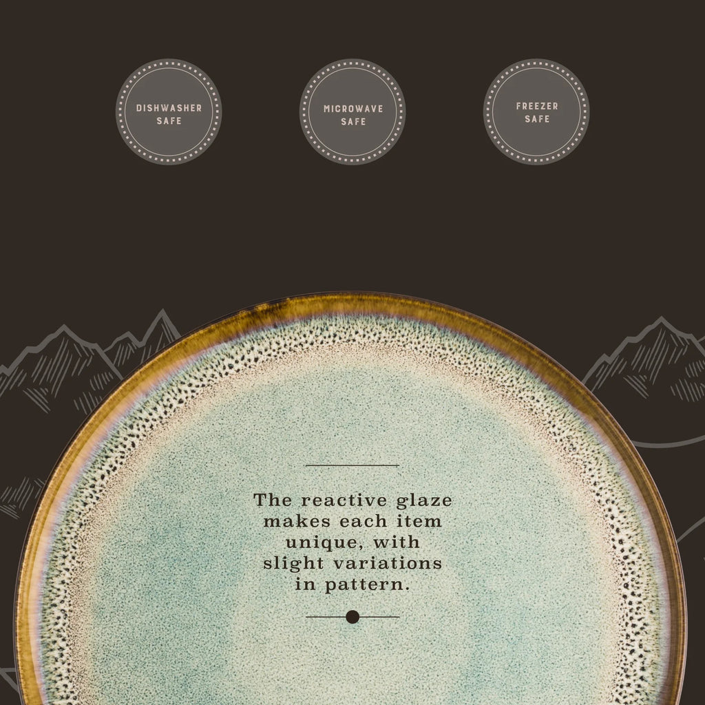 12-Piece Ceramic Dinnerware Set, Kayce Collection